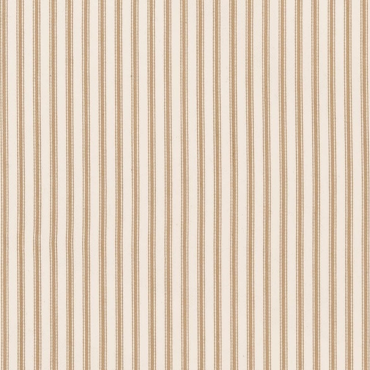 Latte - Beige & Taupe Small Scale,Stripe Upholstery Fabric 54 Inches"